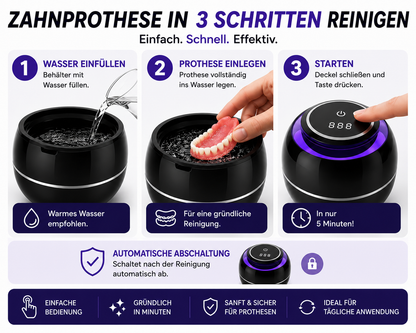 Denture CleanPro™ – Hygienische UV-C-Reinigung für Zahnprothesen